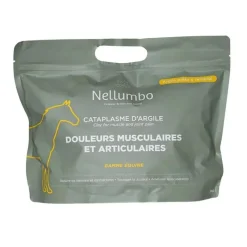 NELLUMBO Cataplasme d'argile cheval - Douleurs musculaires et articulaires -< Argile Cheval