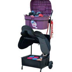 LA GEE Chariot porte-selle GM avec malle de pansage Box Colors - La Gée< Equipement Concours|Rangement Écurie