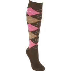 COVALLIERO Chaussettes équitation à carreaux -< Equipement Équitation Pas Cher|Chaussettes Équitation