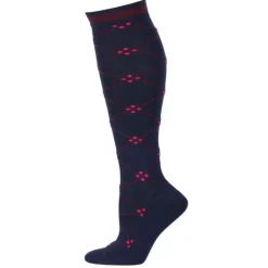 HARRY'S HORSE Chaussettes équitation hautes à carreaux -< Equipement Équitation Pas Cher|Chaussettes Équitation
