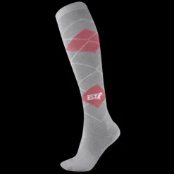 ELT Chaussettes équitation hautes Karo -< Equipement Équitation Pas Cher|Chaussettes Équitation