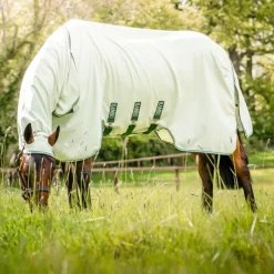 HORSEWARE Chemise anti-dermite cheval avec couvre-cou Rambo Sweet itch Hoody -< Masque Et Couverture Anti-Uv Cheval|Dermite Estivale Cheval