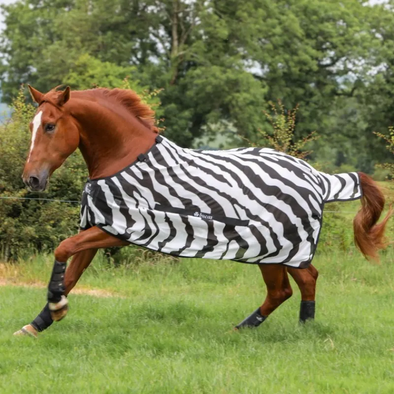 BUCAS Chemise anti-mouche cheval Buzz off couvre cou détachable -< Masque Et Couverture Anti-Uv Cheval|Couvertures Anti-Mouche Cheval