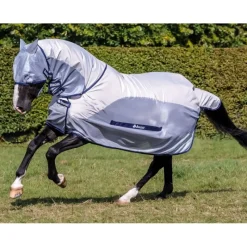 BUCAS Chemise anti-mouche cheval imperméable avec couvre-cou Buzz-off Rain -< Masque Et Couverture Anti-Uv Cheval|Couvertures Anti-Mouche Cheval
