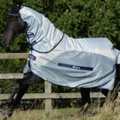 BUCAS Chemise anti-mouche cheval imperméable avec couvre cou détachable Buzz-off Rain -< Masque Et Couverture Anti-Uv Cheval|Couvertures Anti-Mouche Cheval