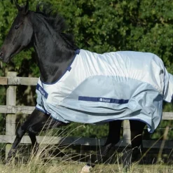 BUCAS Chemise anti-mouche cheval imperméable avec couvre cou détachable Buzz-off Rain -< Masque Et Couverture Anti-Uv Cheval|Couvertures Anti-Mouche Cheval