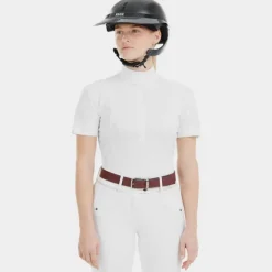 HORSE PILOT Chemise de concours Femme manches courtes Monica -<Femme Concours Femme