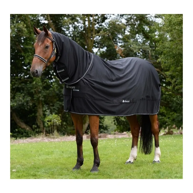 BUCAS Chemise de transport séchante cheval avec couvre-cou Shamrock Power -< Chemises D'Écurie