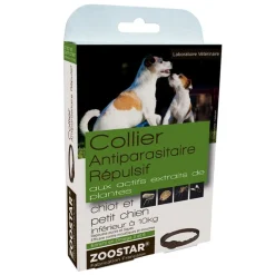 ZOOSTAR Collier antiparasitaire et répulsif naturel chien -< Colliers Et Laisses Pour Chien|Soins Et Toilettage Chien