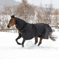 BUCAS Couverture extérieur cheval couvre-cou amovible 50g Irish Turnout Light -< Couvertures D'Extérieur Cheval