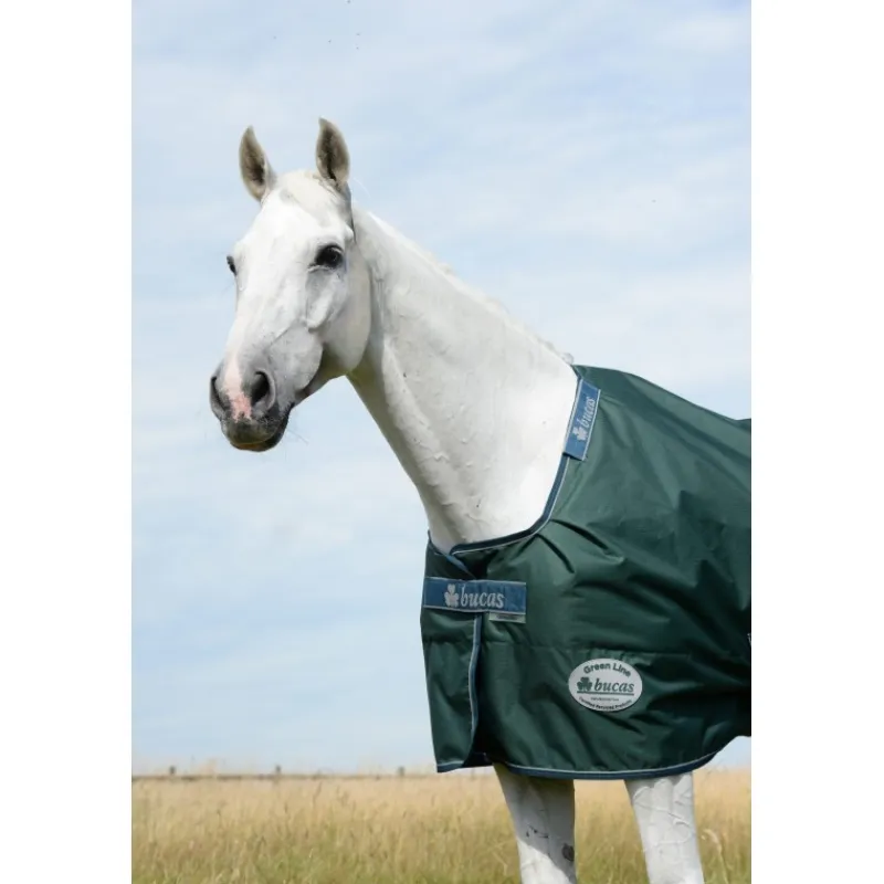 BUCAS Couure extérieur cheval Green line 300g en tissu recyclable -< Couvertures D'Extérieur Cheval