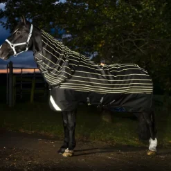 HORSEWARE Couverture extérieur cheval avec couvre-cou réfléchissante Amigo Reflectech Plus 50g -< Couvertures D'Extérieur Cheval
