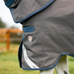 HORSEWARE Couverture extérieur cheval avec couvre cou Rhino Hexstop 250gr -< Couvertures D'Extérieur Cheval