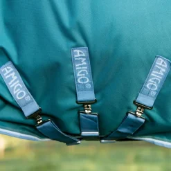 HORSEWARE Couverture extérieur cheval 400g avec cou Amigo Bravo 12 Plus Heavy -< Couvertures D'Extérieur Cheval