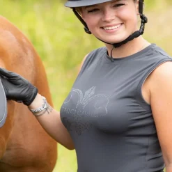 HARRY'S HORSE Débardeur équitation femme Strass Denici Cavalli -<Femme Tee-Shirts Et Polos Équitation Femme