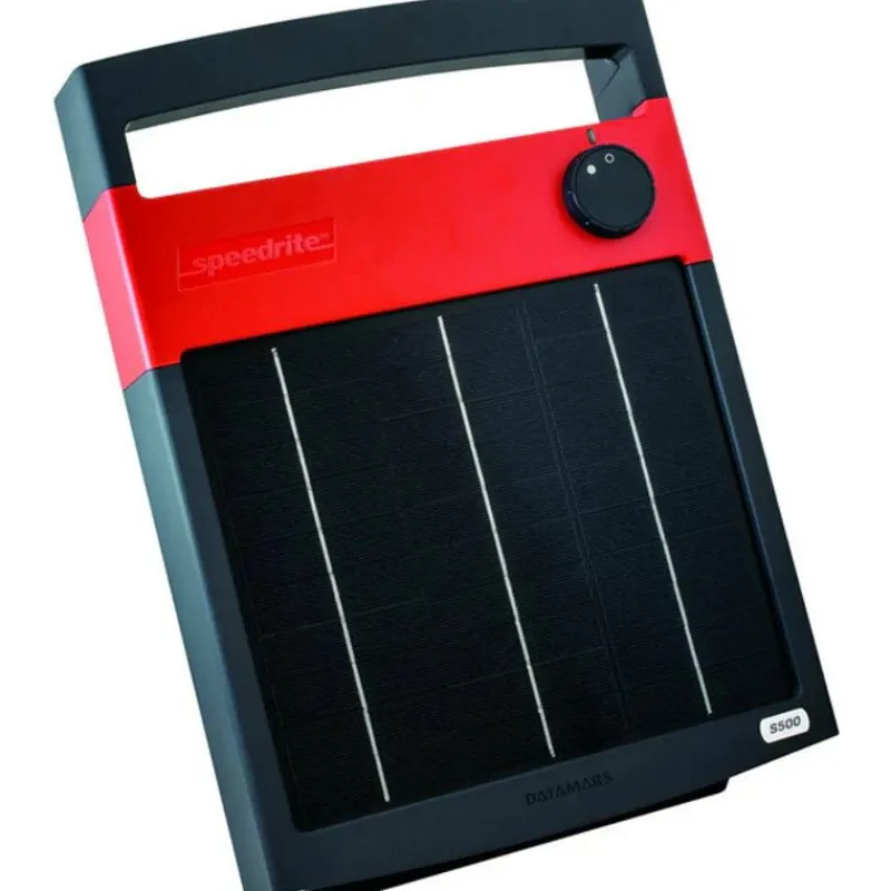 SPEEDRITE Electrificateur portable solaire clôture cheval S500 -< Électrificateur Clôture Cheval