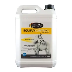 HORSE MASTER Equifly Control PLUS anti-mouche cheval Bidon 5L -< Spray Anti-Mouche Et Anti-Insectes Cheval