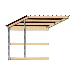 LA GEE Extension abri de prairie chevaux simple pente 3 x 3 m - La Gée< Matériel De Prairie