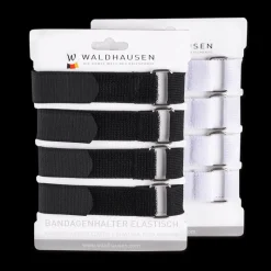 WALDHAUSEN Fixation avec velcro élastique pour bandes x 4 -< Bande Et Pansement Cheval|Bandes De Polo Et Travail
