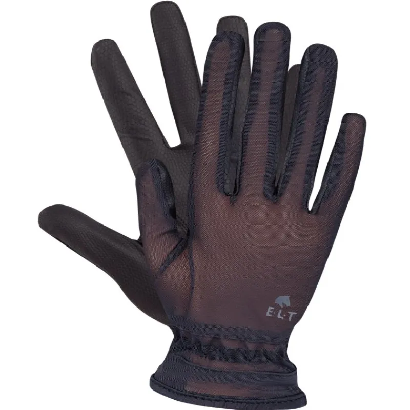 ELT Gants équitation été Sunny mesh/cuir synthétique -< Gants D'Équitation