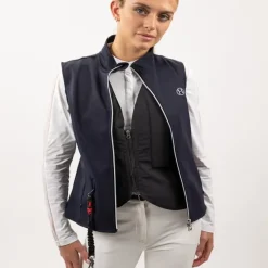 HARCOUR Gilet sans manche équitation femme Senjo compatible Airbag Hit Air -<Femme Gilets Sans Manches Équitation Femme
