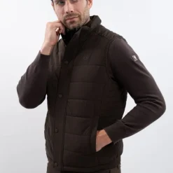 HARCOUR Gilet sans manches équitation Homme Boston -<Homme Gilets Sans Manches Homme