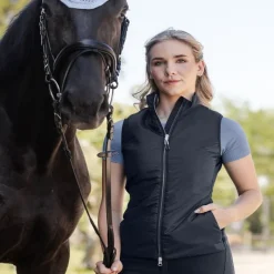 ELT Gilet sans manches équitation femme déperlant Palma -<Femme Equipement Équitation Pas Cher|Accessoires De Randonnée