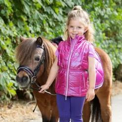HARRY'S HORSE Gilet sans manches équitation enfant Diva Violet -< Cavalière Junior