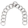 CAVALHORSE Gourmette d'attelage simple 15 anneaux< Mors Cheval
