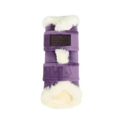 KENTUCKY HORSEWEAR Guêtres cheval Brushing Velvet Contrast - Kentucky< Guêtres Postérieures|Guêtres Antérieures