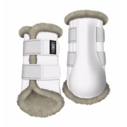 MATTES Guêtres de dressage cheval doublées en mouton antérieurs personnalisables -< Guêtres Antérieures
