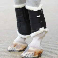 BUCAS Guêtres de dressage cheval en mouton -< Guêtres Postérieures|Guêtres Antérieures