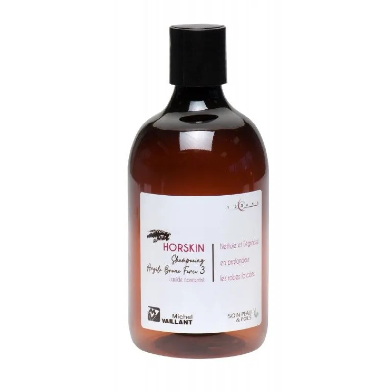 MICHEL VAILLANT Horskin Shampoing cheval Argile Brune - Force 3 -< Shampoing Cheval