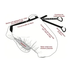 NORTHERN WELL Housse porte-selle Hitch 3 en 1 -< Rangement Écurie