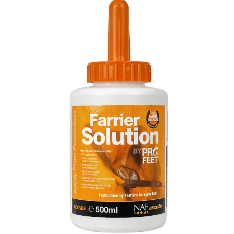 NAF Huile à pied cheval Farrier Solution Pro Feet -< Corne Molle Sabot Cheval|Sabot Cheval Sec Et Cassant