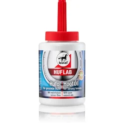 LEOVET Huile à sabot naturelle avec pinceau Hoof Lab 450 ml -< Fourchette Pourrie Cheval|Huile Sabot Cheval