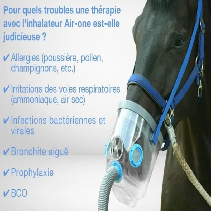 AIR ONE Inhalateur à ultrasons cheval complet sur secteur - Hippomed< Nebulisateur Et Inhalateur Cheval|Accessoires Thérapeutiques