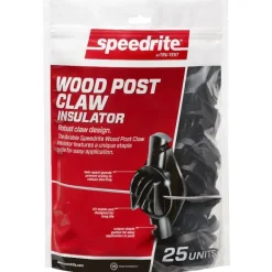SPEEDRITE Isolateur W noir pour piquet en bois clôture cheval lot de 25 -< Isolateur Clôture Chevaux