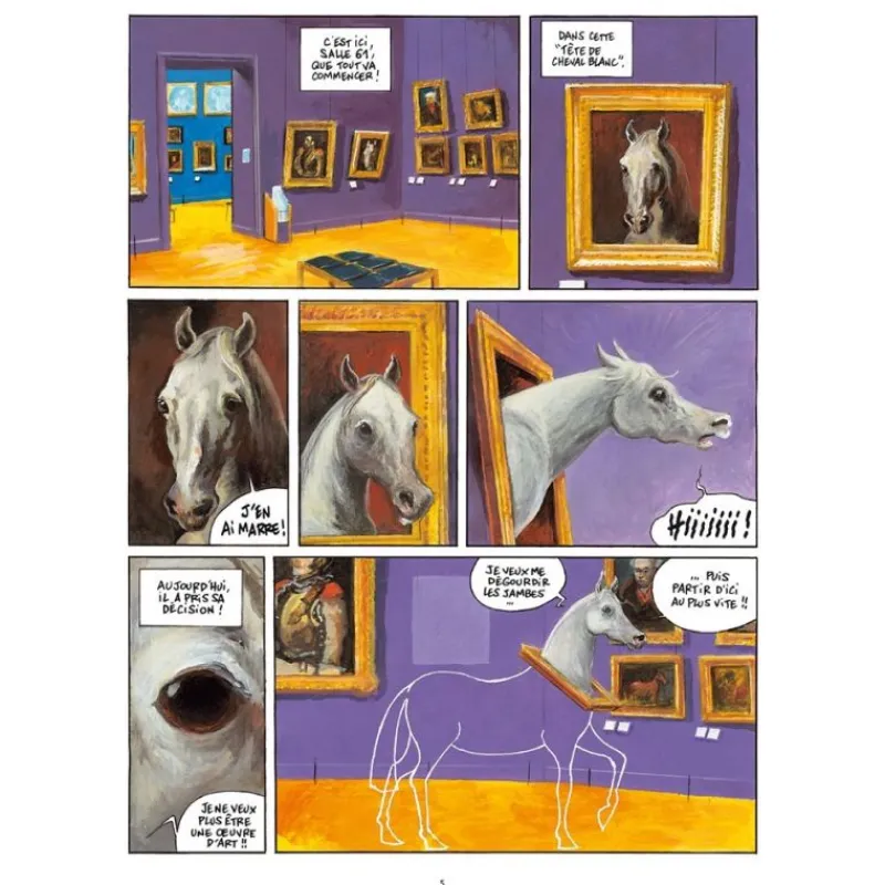 EQUIBOOKS Le cheval qui ne voulait pas être une oeuvre d'art - Delcourt< Librairie Equibooks