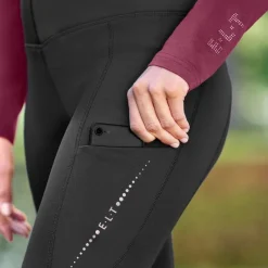ELT Legging d'équitation hiver chaud femme Milla -<Femme Equipement Froid Et Pluie|Pantalon Équitation Femme