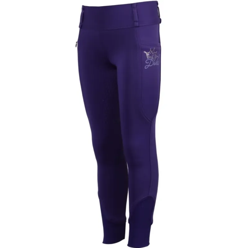 HARRY'S HORSE Legging équitation enfant strass Diva Full grip -< Equipement Équitation Pas Cher|Cavalière Junior