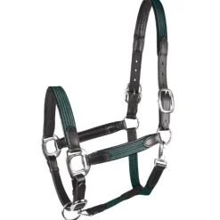 WALDHAUSEN Licol cheval cuir et toile Mix Star -< Licols