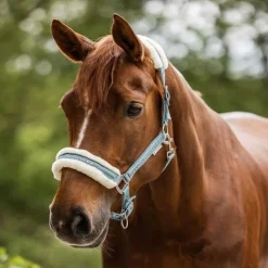 WALDHAUSEN Licol cheval fourrure et strass Elegant -< Licols