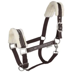 WALDHAUSEN Licol cheval fourrure et strass Elegant -< Licols