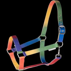 WALDHAUSEN Licol cheval nylon Arc-en-ciel -< Licols
