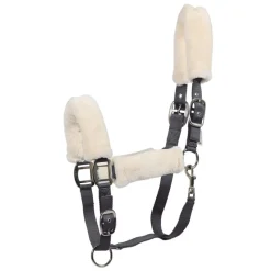 WALDHAUSEN Licol cheval nylon doublé mouton Fluffy -< Licols