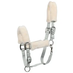 WALDHAUSEN Licol cheval nylon doublé mouton Fluffy -< Licols