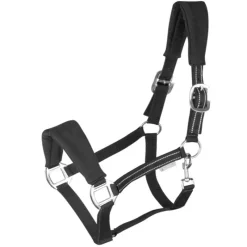 WALDHAUSEN Licol cheval nylon matelassé Alcantara -< Licols
