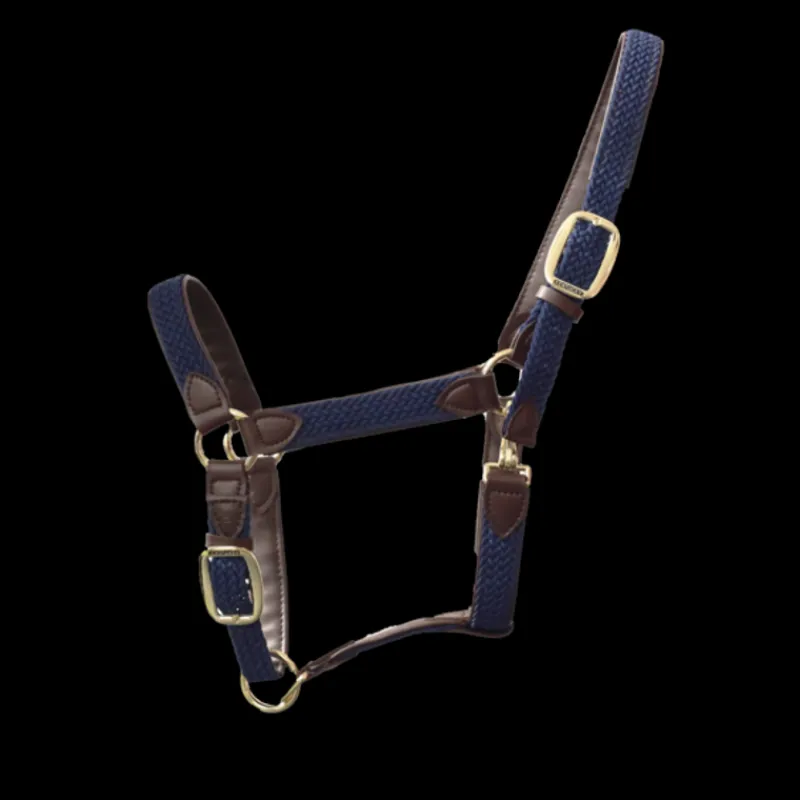 KENTUCKY HORSEWEAR Licol cheval simili-cuir nylon tressé - Kentucky< Licols