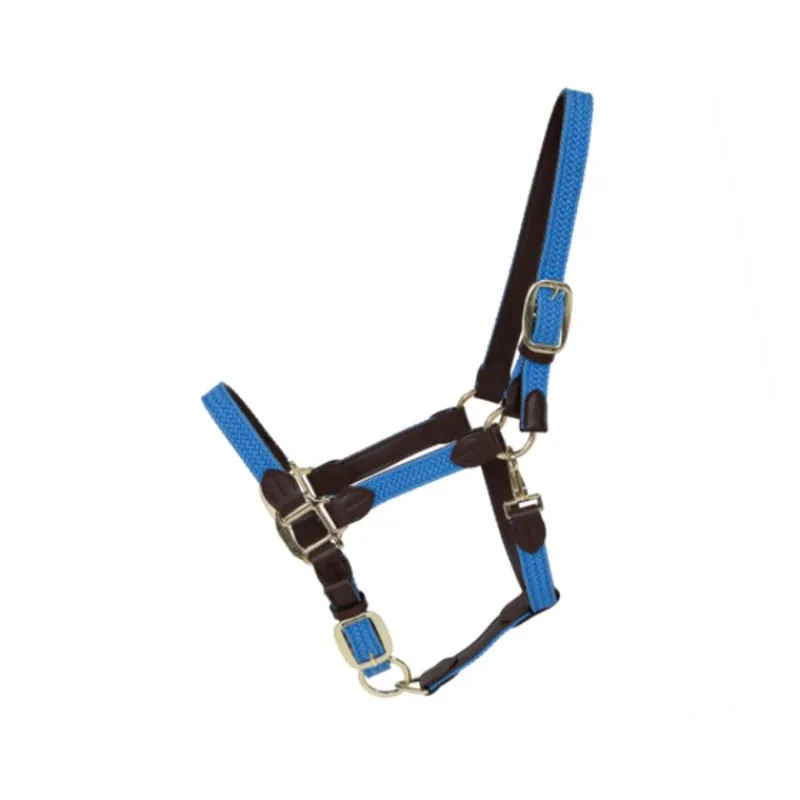 KENTUCKY HORSEWEAR Licol cheval simili-cuir nylon tressé - Kentucky< Licols